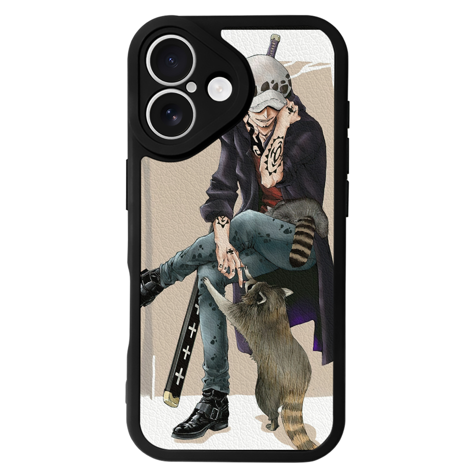 （画像用） ワンピース ONE PIECE 【iPhone 16シリーズ対応】シリコンスマホケース（レザー調） 材質：シリコン
